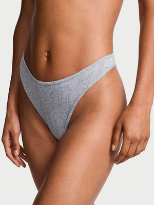 Victoria's Secret Ultra Ince Modal Scoop Tanga - Açık Kırçıllı Gri