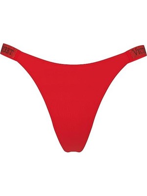 Very Sexy Işıltılı Askılı Tanga - Ruj Kırmızısı