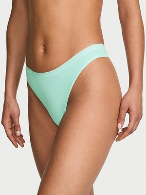 Victoria's Secret Derin Bacak Kesimli Scoop Tanga - Şelale Mavisi