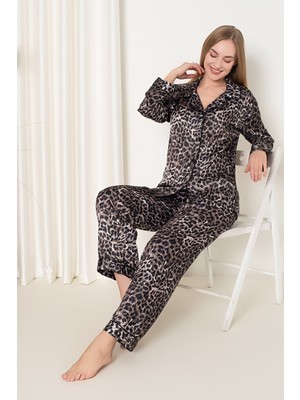 NBB Kalpli Saten Pijama Takımı 3005