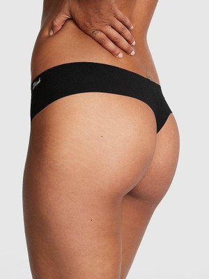 Pink Lazer Kesim Tanga - Saf Siyah