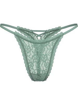 The Lacie Dantelli Askılı Tanga - Buzlu Kahve