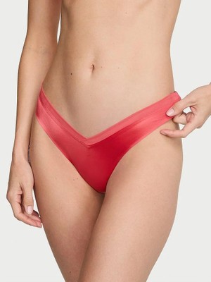 Very Sexy Tül Detaylı Arkası Askılı Tanga - Buzlu Kahve