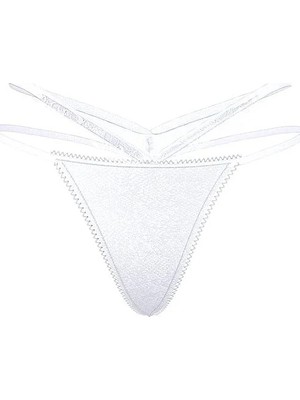 Very Sexy Dantelli Askılı V-String Külot - (Tek Renk)