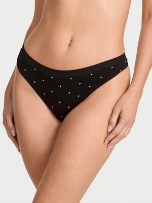 Seamless Seamless Tanga - Beyaz Puantiyeli