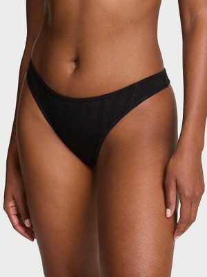 Victoria's Secret Ultra Ince Modal Scoop Tanga - Siyah