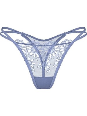 The Lacie Fistolu Askılı Tanga - Menekşe Mavisi