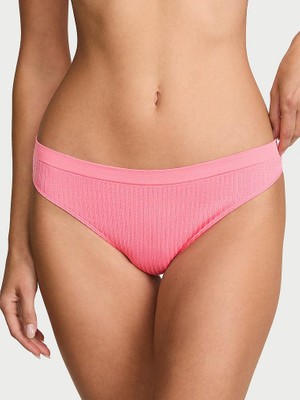 Seamless Seamless Ince Ribanalı Tanga - Mercan