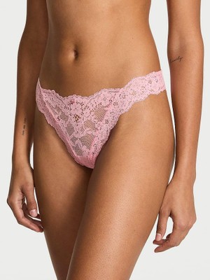 Dream Angels Dantelli Tanga - Soluk Pembe