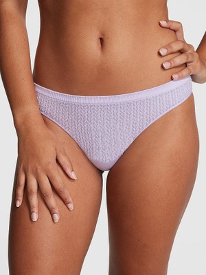 Pink Seamless Tanga - Pastel Lila