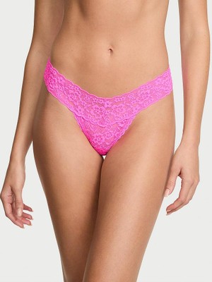 The Lacie Blossom Dantelli Tanga - Fuşya
