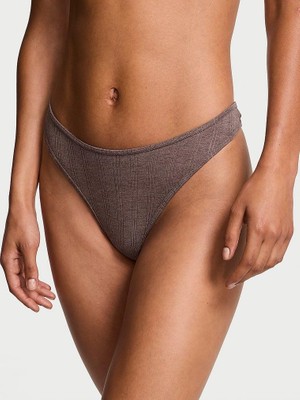 Victoria's Secret Ultra Ince Modal Scoop Tanga - Köpük Kahvesi