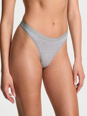 Victoria's Secret Derin Bacak Kesimli Scoop Tanga - Açık Kırçıllı Gri