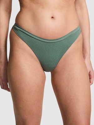 Pink Seamless Derin Bacak Kesim Tanga - Orman Yeşili