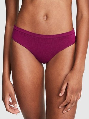 Pink Seamless Tanga Külot - Koyu Bordo
