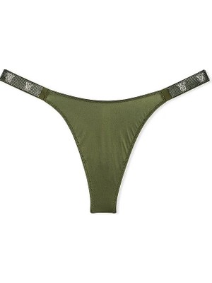 Very Sexy Işıltılı Askılı Tanga - (Tek Renk)