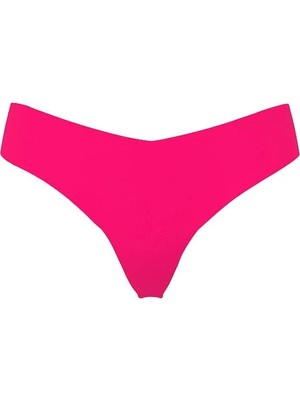 Pink Lazer Kesim Tanga - (Tek Renk)