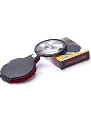 Kaia Life 5x 60MM Cam Optik Lens,katlabilir,deri Kaplamalı Cep BÜYÜTEÇXX1051