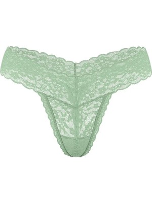 The Lacie Blossom Dantelli Tanga - Adaçayı Yeşili