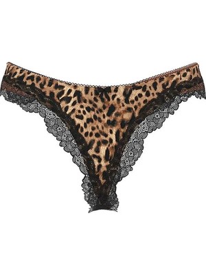 Victoria's Secret Tease Transparan Işıltılı Derin Bacak Kesim Tanga - (Tek Renk)