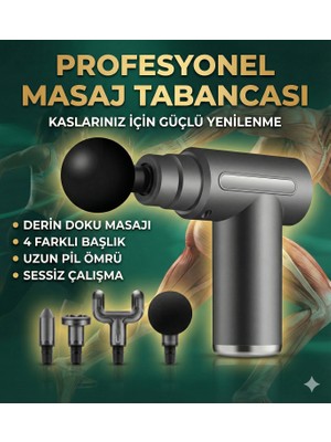 Kaia Life 4 Başlıklı 6 Kademeli Titreşimli Şarjlı Mini Masaj Aleti