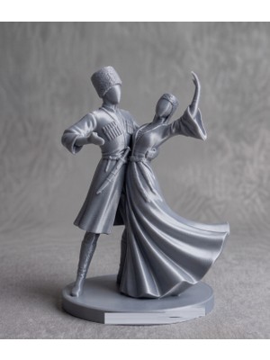 TSC 15 cm Özel Günlere Hediyelik Kafkas Adige Çerkes 3D Dekoratif Biblo Fiğür