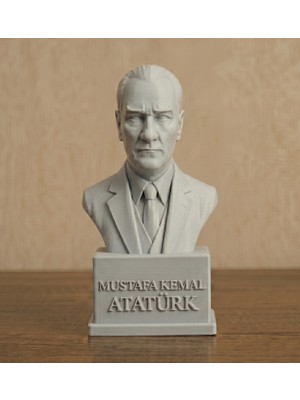 TSC Gazi Mustafa Kemal Büstü  15 cm Atatürk Heykeli Dekoratif Anlamlı Hediyelik