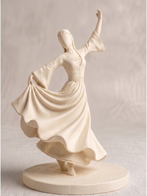 TSC 15 cm Modern ve Geleneksel Bir Arada Hediyelik Kafkas Adige Çerkes 3D Biblo Süs