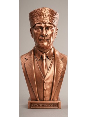 TSC Gazi Mustafa Kemal Büstü Dekoratif 15 cm Atatürk Heykeli Masaüstü Aksesuar Hediyelik