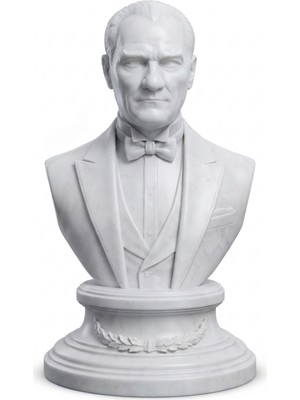 TSC Gazi Mustafa Kemal Büstü Dekoratif 15 cm Atatürk Figürü Masaüstü Anlamlı Hediyelik