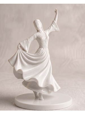 TSC 15 cm Tarihi Dokulu Anlamlı Hediyelik Kafkas Adige Çerkes Kültürel Figür Biblo