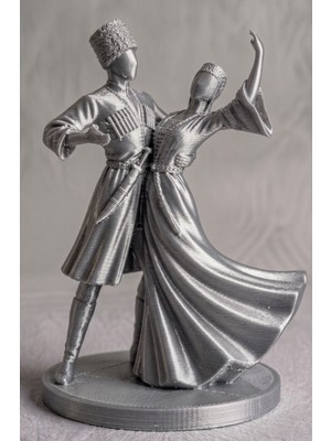 TSC 15 cm Ofis Hediyesi Olarak Ideal Hediyelik Kafkas Adige Çerkes 3D Masa Dekoru