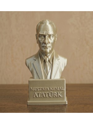 TSC Yüksek Kalite Dekoratif 15 cm Atatürk Büstü Ev ve Ofis Odaklı Hediyelik