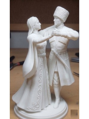 TSC 15 cm Adige Çerkes 3D Biblosu  Kültürüne Gönül Verenlere Özel Hediyelik Kafkas