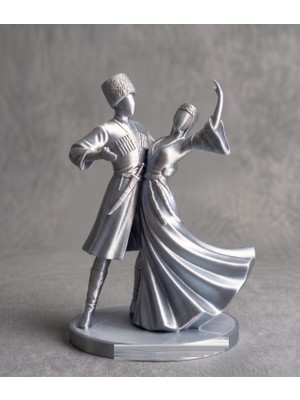 TSC 15 cm Ev Ofis Dekorasyon  Hediyelik Kafkas Adige Çerkes 3D Baskı Heykeli