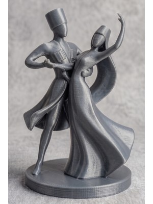 TSC 15 cm Modern Dekorasyon Uyumlu Hediyelik Kafkas Adige Çerkes 3 Boyutlu Figür
