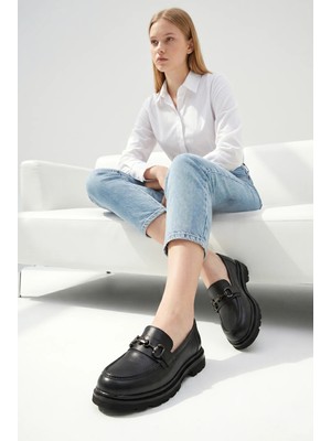Doçka Kadın Hakiki Deri Ortopedik Loafer Günlük Ayakkabı M27YA/2900