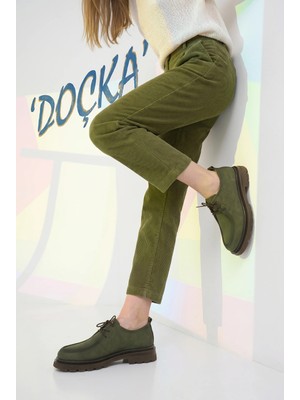 Doçka Kadın Hakiki Deri Ortopedik Klasik Tarz Makosen Günlük Ayakkabı M27YA/2611