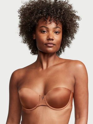 Victoria's Secret Bare Illusions Pürüzsüz Destekli Uplift Straplez Sütyen - Karamel