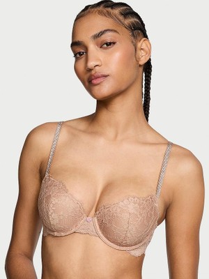Dream Angels Twinkle Dantelli Klasik Toparlayıcı Demi Sütyen - Praline