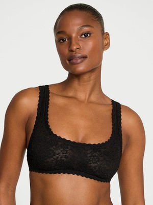Victoria's Secret Sexy Tee Dantelli Scoop Bralet - Siyah