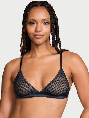 Very Sexy Ziggy Glam Işıltılı File Üçgen Bralet - Alacakaranlık
