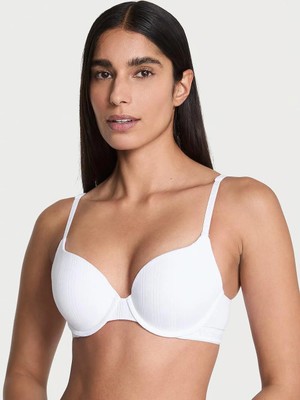 The T-Shirt Ultra Hafif Modal Toparlayıcı Push-Up Sütyen - Vs Beyazı