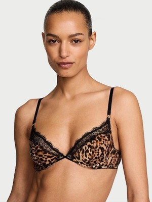Victoria's Secret Tease Desteksiz Transparan Işıltılı Demi Sütyen - (Tek Renk)