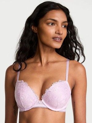 Dream Angels Vintage Blossom Işlemeli Push-Up Sütyen - Narin Menekşe