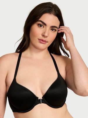 Body By Victoria Dantelli Hafif Dolgu Destekli Racerback Demi Sütyen - Siyah