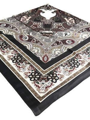 Miray Nevada Büyük Boy Organik Pamuk Eşarp - 120 x 120 - 06452-01