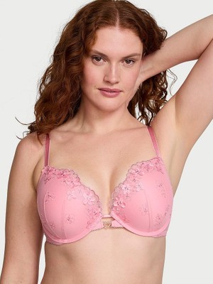 Dream Angels Çiçekli Push-Up Sütyen - Pembe Umut