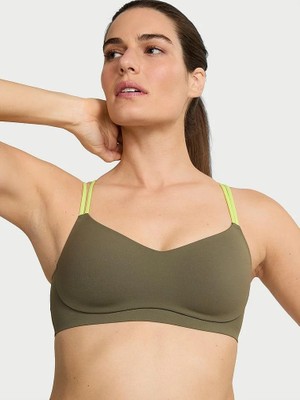 Vsx Vsx Elevate™ Chroma Konturlu Dekolte Yaka Sporcu Sütyeni - Yağ Yeşili