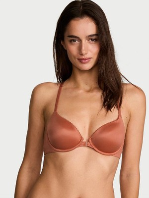 Body By Victoria Dantelli Hafif Dolgu Destekli Racerback Demi Sütyen - Taba